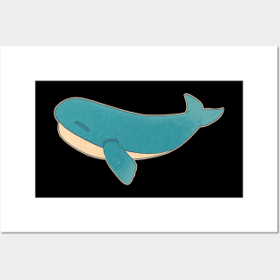 Whale Vintage Underwater Animal Sea Life Posters and Art